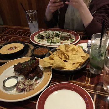 Matador Redmond - Ribs appetizer, Queso dip, Chips and salsa, Flight of street tacos, Margarita, Mojito - Mexican Near Me - Redmond, Washington