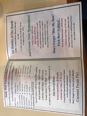 Menu photo 5 Wenzel Lonestar Meat Company Hamilton, TX Menu photo 5 Wenzel Lonestar Meat Company Hamilton, TX