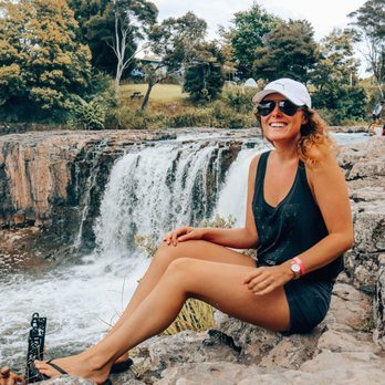 Haruru Falls - attempting to get a photo in front of the falls - Rafting/Kayaking Near Me - Waitangi, NTL