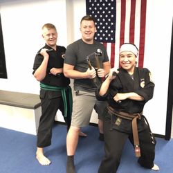 Westwind Karate Schools - Nunchucks seminar with my nephews.