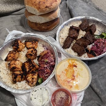 Pasha Turkish Kitchen - Chicken kebab, beef kebab, homemade bread, hummus, hot sauce & cucumber yogurt sauce. - Turkish Near Me - Willowick, Ohio Pasha Turkish Kitchen - Chicken kebab, beef kebab, homemade bread, hummus, hot sauce & cucumber yogurt sauce. - Turkish Near Me - Willowick, Ohio