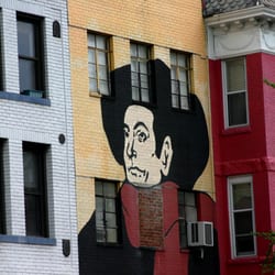 Bul - BUL's exterior preserves the iconic AdMo mural depicting Toulouse-Lautrec's portrait of French cabaret artist Aristide Bruant.