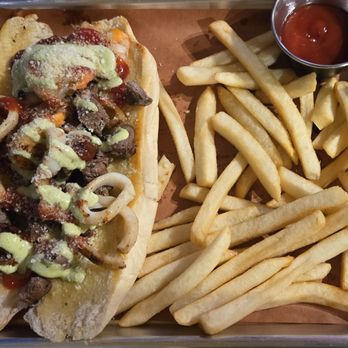 Fogonero Restaurant - Surf and turf sandwich - Venezuelan Near Me - Pflugerville, Texas