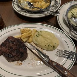 Filet, Mac n cheese, whipped potatoes.