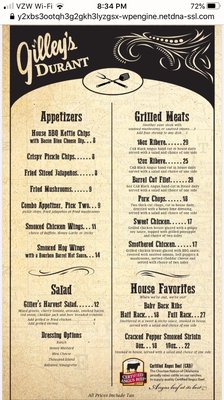 Menu photo 4 Gilley's Durant, OK Menu photo 4 Gilley's Durant, OK