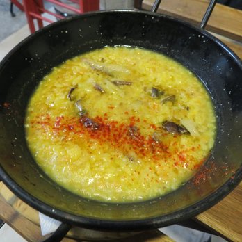 Mercado Antón Martín - Soupy rice with truffle oil - Farmers Market Near Me - Madrid, M Mercado Antón Martín - Soupy rice with truffle oil - Farmers Market Near Me - Madrid, M
