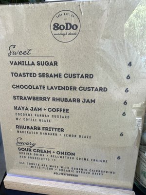 Menu photo 4 SoDo Donuts Berkeley, CA