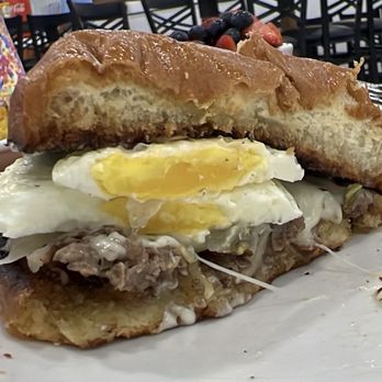 Live Fire Chefs - Brioche Shaved Ribeye breakfast sandwich - Caterers Near Me - Ocala, Florida