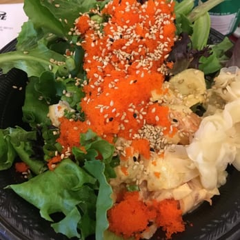 Poki Poki - Oceanside - Salad greens only bowl for a low carb meal. Lotsa Masago! Gluten free! - Asian Fusion Near Me - Oceanside, California Poki Poki - Oceanside - Salad greens only bowl for a low carb meal. Lotsa Masago! Gluten free! - Asian Fusion Near Me - Oceanside, California