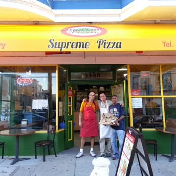 Supreme Pizza - "Supreme" staff was happy to pose for me.kool! - Pizza Near Me - San Francisco, California Supreme Pizza - "Supreme" staff was happy to pose for me.kool! - Pizza Near Me - San Francisco, California