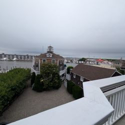 The Inn At Canal Square - Outdoor view from balcony on 4th floor. The weather was overcast and doesn't do the view justice