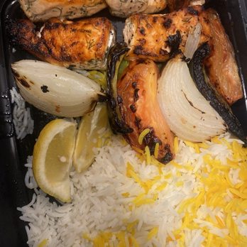 Panini Kabob Grill - Salmon Kabob Plate w/Basmati Rice - Middle Eastern Near Me - Los Angeles, California Panini Kabob Grill - Salmon Kabob Plate w/Basmati Rice - Middle Eastern Near Me - Los Angeles, California