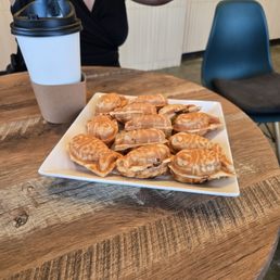 Mini custard and Nutella taiyaki. Mini custard and Nutella taiyaki.