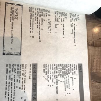 Shoshaku - Dinner menu - Sushi Bars Near Me - Great Neck, New York