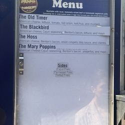 Hoss' Loaded Burgers Food Truck - Limited Menu for today's lunch!