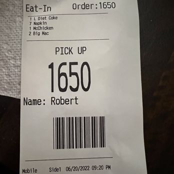 McDonald's - Time ordered and "Dine in " - Burgers Near Me - Chicago, Illinois