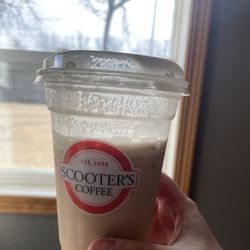 Scooter's Coffee - Salted caramel cold brew. Flavor is good - just wish I actually got the amount I paid for.