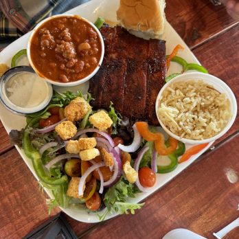 North Fork BBQ - 1/2 rack of ribs plate - Barbeque Near Me - North Fork, California North Fork BBQ - 1/2 rack of ribs plate - Barbeque Near Me - North Fork, California