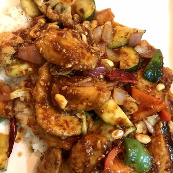 The Red Dot Vegetarian Kitchen - Vegan Chinese Kung Pao tofu chicken - Vegetarian Near Me - Frazier Park, California