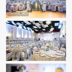 KTN Ballroom - The chargers, tables/chairs and all linens for them included!