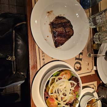 El Gaucho - Vacio beef meat with salad and chimichurri. - Tabernas Near Me - Madrid, M El Gaucho - Vacio beef meat with salad and chimichurri. - Tabernas Near Me - Madrid, M