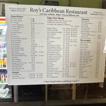 Roy's Caribbean-Restaurant & Grocery - Their menu - Caribbean Near Me - Albany, New York