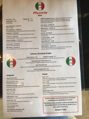 Menu photo 7 Italy's Pizzeria Marietta, GA