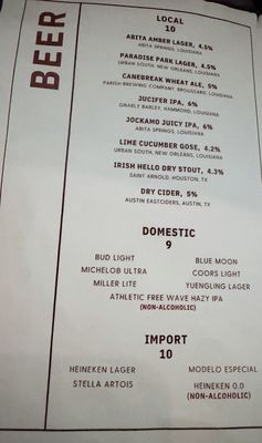 Menu photo 6 The Sazerac Bar New Orleans, LA Menu photo 6 The Sazerac Bar New Orleans, LA