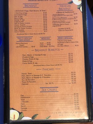 Menu photo 7 Irma's Mexican Restaurant Deming, NM