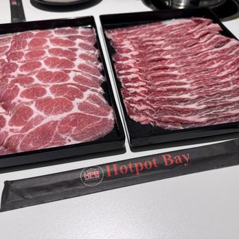 Hotpot Bay - Kurobata Pork & Wagyu Beef Chuck Eye Roll - Hot Pot Near Me - San Francisco, California Hotpot Bay - Kurobata Pork & Wagyu Beef Chuck Eye Roll - Hot Pot Near Me - San Francisco, California