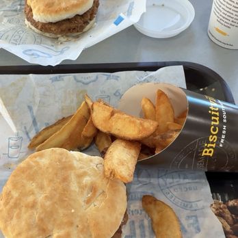 Biscuitville - Steak biscuit - Southern Near Me - Collinsville, Virginia Biscuitville - Steak biscuit - Southern Near Me - Collinsville, Virginia