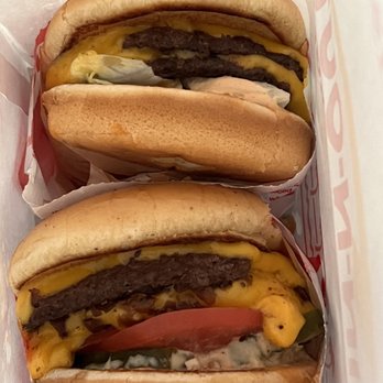 In-N-Out Burger - Two double doubles, one animal style and one with no tomato - Burgers Near Me - Las Vegas, Nevada In-N-Out Burger - Two double doubles, one animal style and one with no tomato - Burgers Near Me - Las Vegas, Nevada