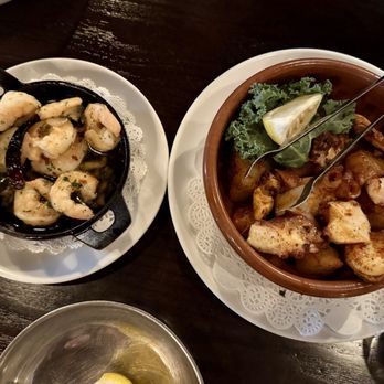 Miro Spanish Grille - Gambas al ajillo + pulpo gallego - Steakhouses Near Me - Charlotte, North Carolina