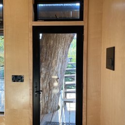 Front door of Yoki Treehouse.