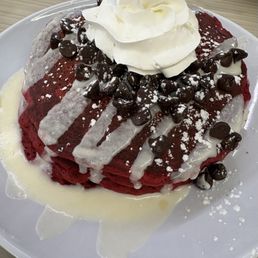 Red Velvet Pancakes
