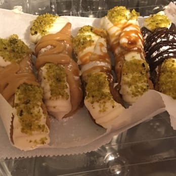 RIM Cafe - Mini cannoli chocolate, peanut butter, white chocolate - Coffee & Tea Near Me - Philadelphia, Pennsylvania RIM Cafe - Mini cannoli chocolate, peanut butter, white chocolate - Coffee & Tea Near Me - Philadelphia, Pennsylvania