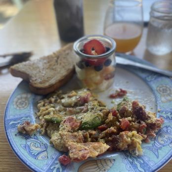 Petit Soleil - Petit Scramble Homemade Rye Bread & Fresh Fruit - Breakfast & Brunch Near Me - Napa, California Petit Soleil - Petit Scramble Homemade Rye Bread & Fresh Fruit - Breakfast & Brunch Near Me - Napa, California