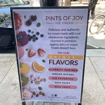 Pints Of Joy - Summer flavors - Ice Cream & Frozen Yogurt Near Me - Fremont, California