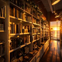 Two Hearts Catholic Gifts & Books - Books line our new book-wall!