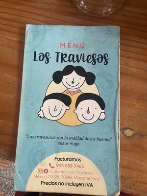 Menu photo 1 Los Traviesos Mazunte, OAX