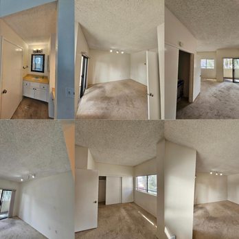 Premier Solutions - Ceiling close-ups showing popcorn texture, water stains. - Drywall Installation & Repair Near Me - San Diego, California