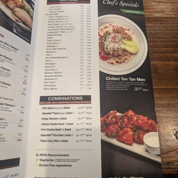 JINYA Ramen Bar - Bellevue - Menu [June 2025] - Ramen Near Me - Bellevue, Washington