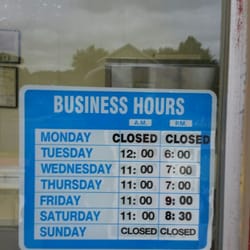 K&K Smokehouse - Updated 2016 business hours of operation
