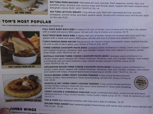 Menu photo 8 Tom’s Watch Bar Orlando, FL Menu photo 8 Tom’s Watch Bar Orlando, FL