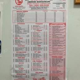 Updated menu