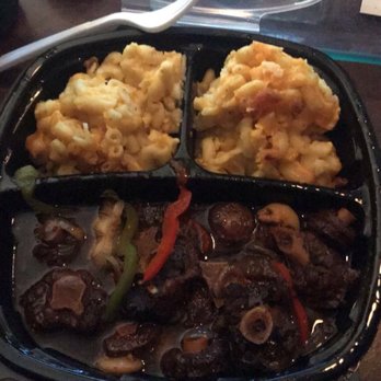 Ena's Caribbean Kitchen - Ox Tails and 2 sides of macaroni - Caribbean Near Me - Columbus, Ohio