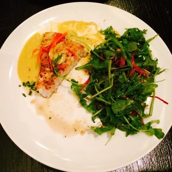 Boathouse Collective - The swordfish with coconut curry and the arugula salad - New American Near Me - Costa Mesa, California