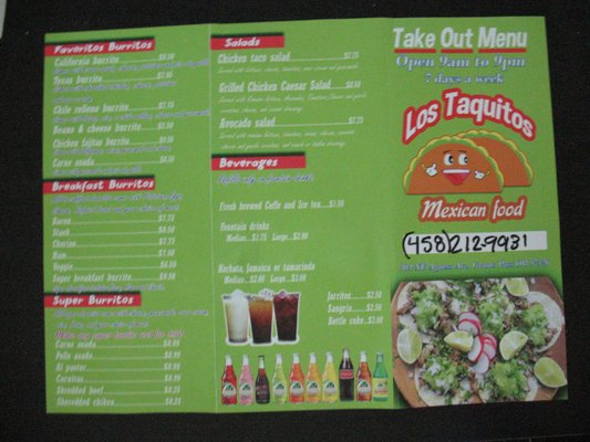Menu photo 5 Los Taquitos Grants Pass, OR