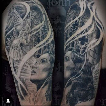 Black Wolf Art Gallery - Beautiful work that John did for me in 2016. - Tattoo Near Me - Elk Grove, California Black Wolf Art Gallery - Beautiful work that John did for me in 2016. - Tattoo Near Me - Elk Grove, California