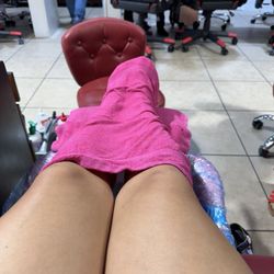 Orchid Nails and Spa - Hot towel during Classic Pedicure